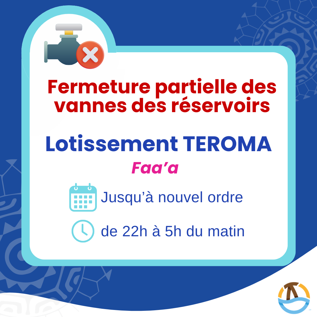 Point de situation de l’alimentation en eau à TEROMA